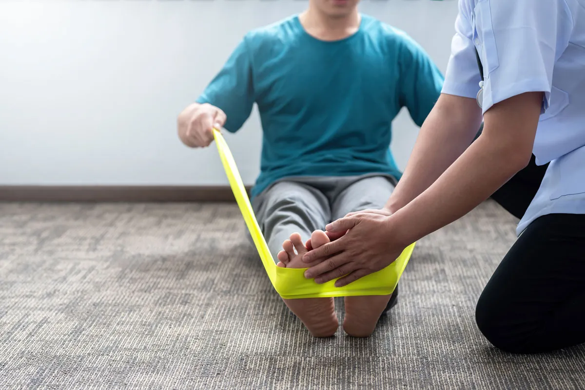 close up of a man practicing physical therapy at a 2023 11 27 04 55 22 utc